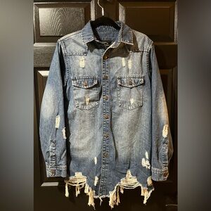 Parker Jeans Ultra Distressed Denim Shirt